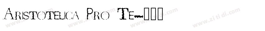 Aristotelica Pro Te字体转换